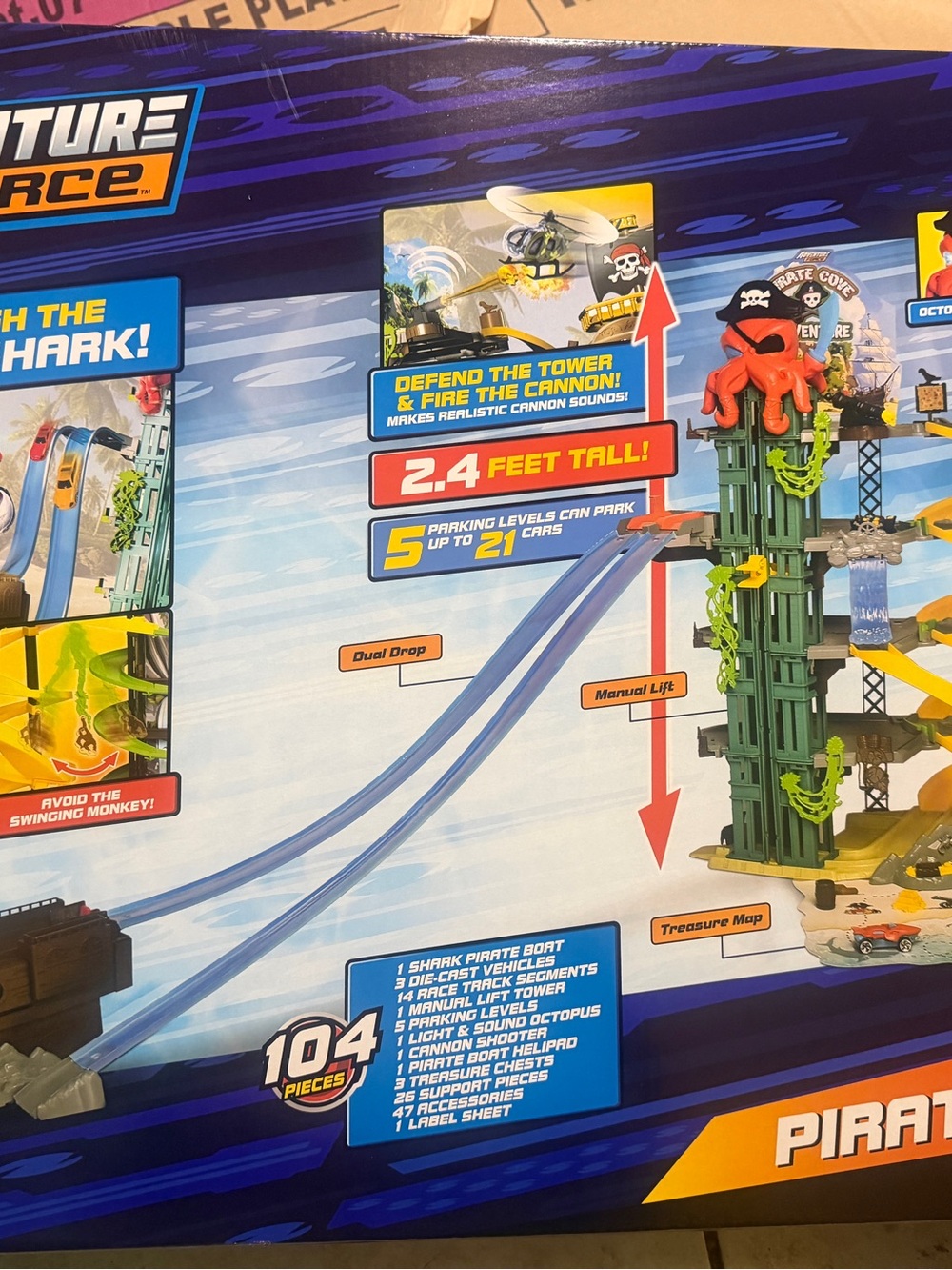 Pirate Tower Playset - Blue/Green
